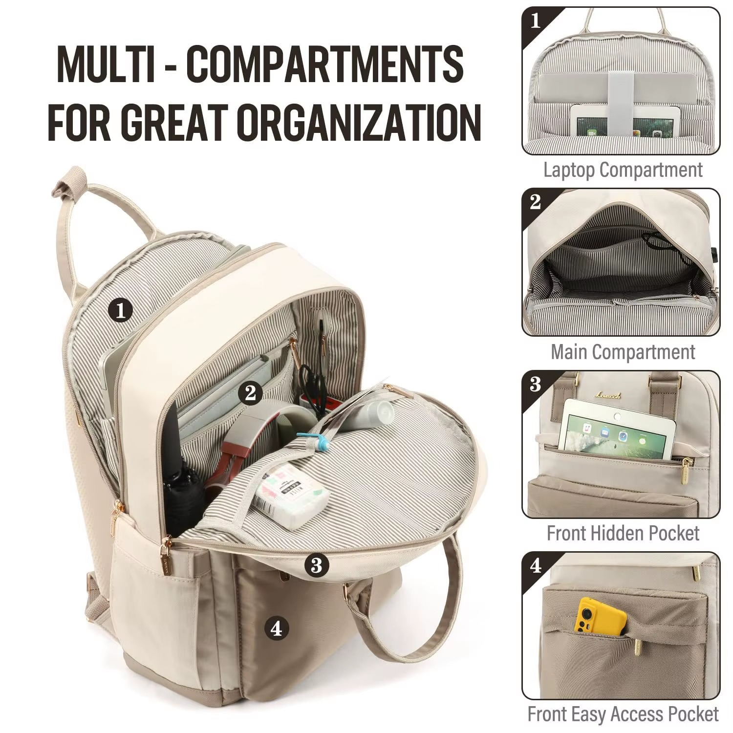 کوله پشتی لپ تاپ مدل کاما مناسب برای لپ تاپ 13.1 تا 14 اینچی