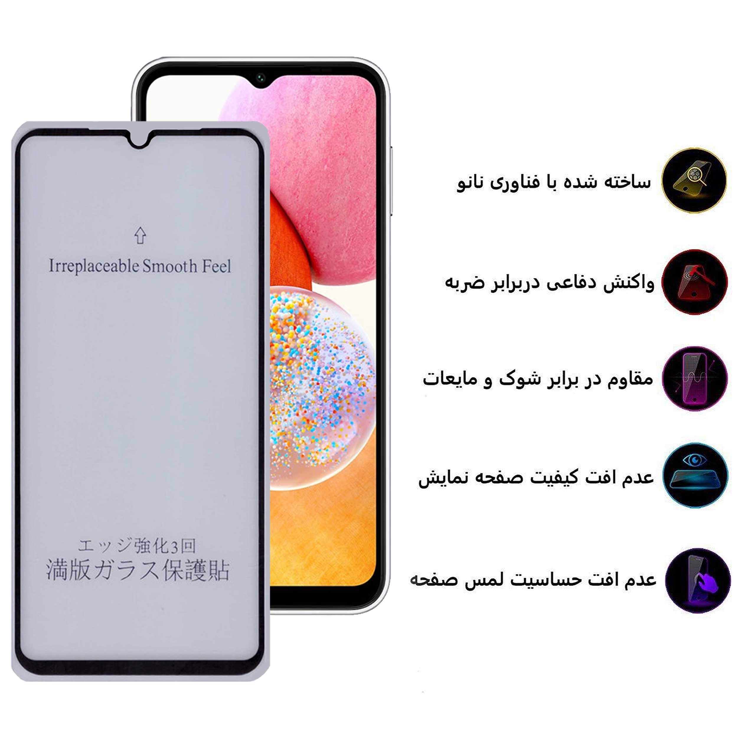 محافظ صفحه نمایش 5D مات بوف مدل 5D-Matte-G مناسب برای گوشی موبایل سامسونگ Galaxy A14 5G/4G