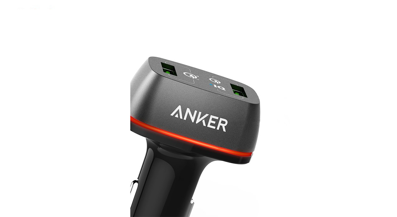 شارژر فندکی انکر مدل A2224 به همراه تکنولوژی شارژ سریع