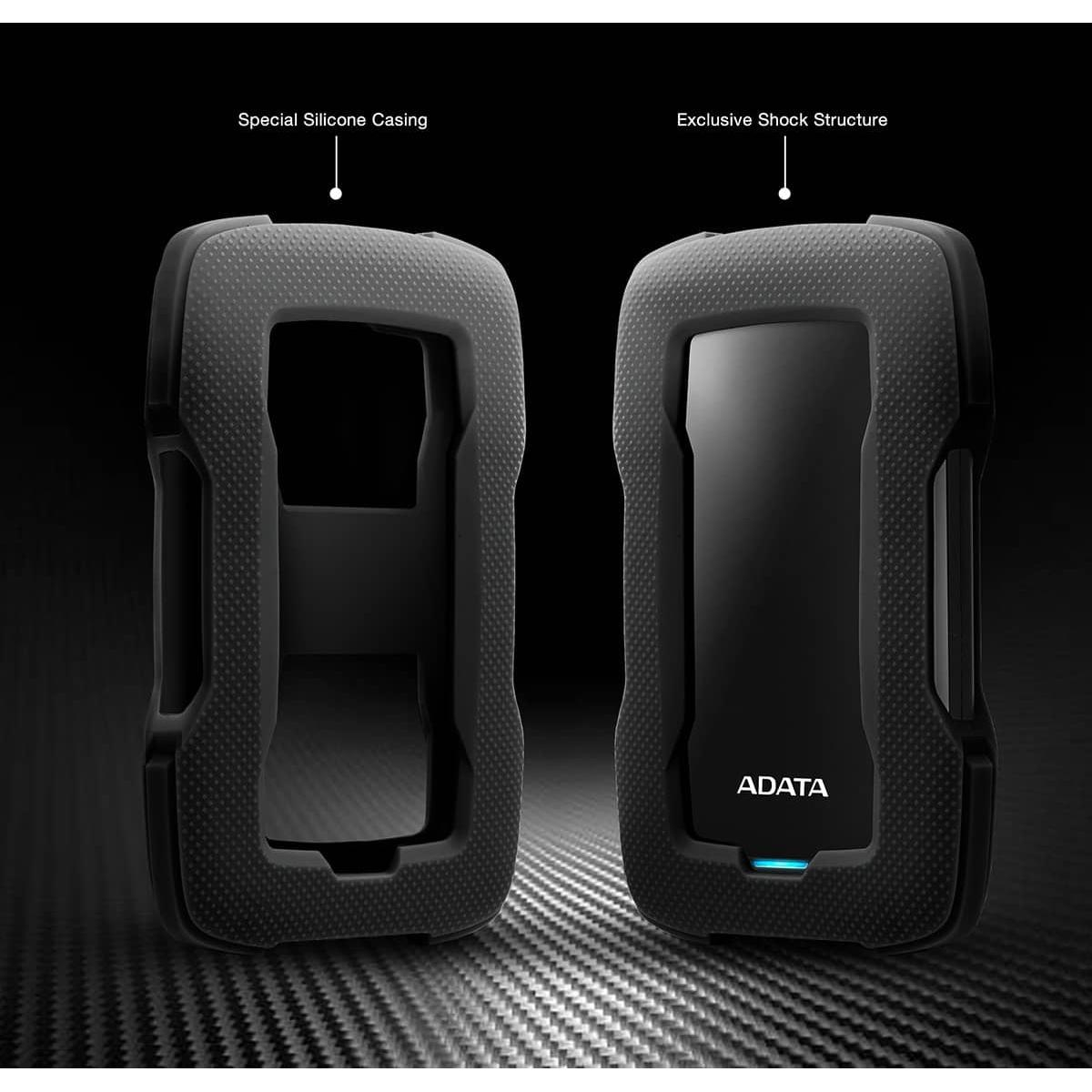 هارد اکسترنال ای دیتا مدل HD330 ظرفیت دو ترابایت دارای رابط USB Type-A 2.0