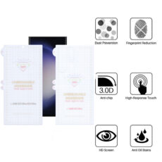 محافظ صفحه نمایش بوف مدل Hydrogel مناسب برای گوشی موبایل سامسونگ Galaxy S23 Ultra به همراه محافظ پشت گوشی