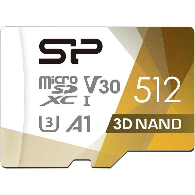 کارت حافظه microSDXC سیلیکون پاور مدل Superior pro کلاس 10 استاندارد UHS-I U3 سرعت 100MBps ظرفیت 512 گیگابایت به همراه آداپتور SD