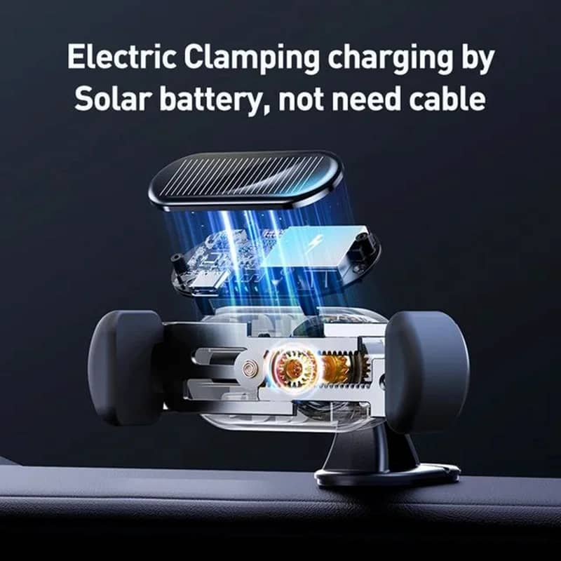 پایه نگهدارنده گوشی موبایل بیسوس مدل SOLAR ELECTRIC CAR MOUNT -SUGP010001