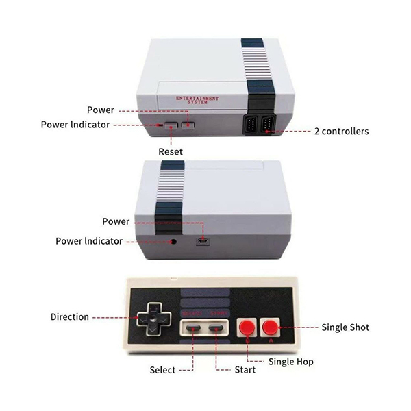 مجموعه کنسول بازی مدل Anniversary Edition 620 Games Built In-Classic