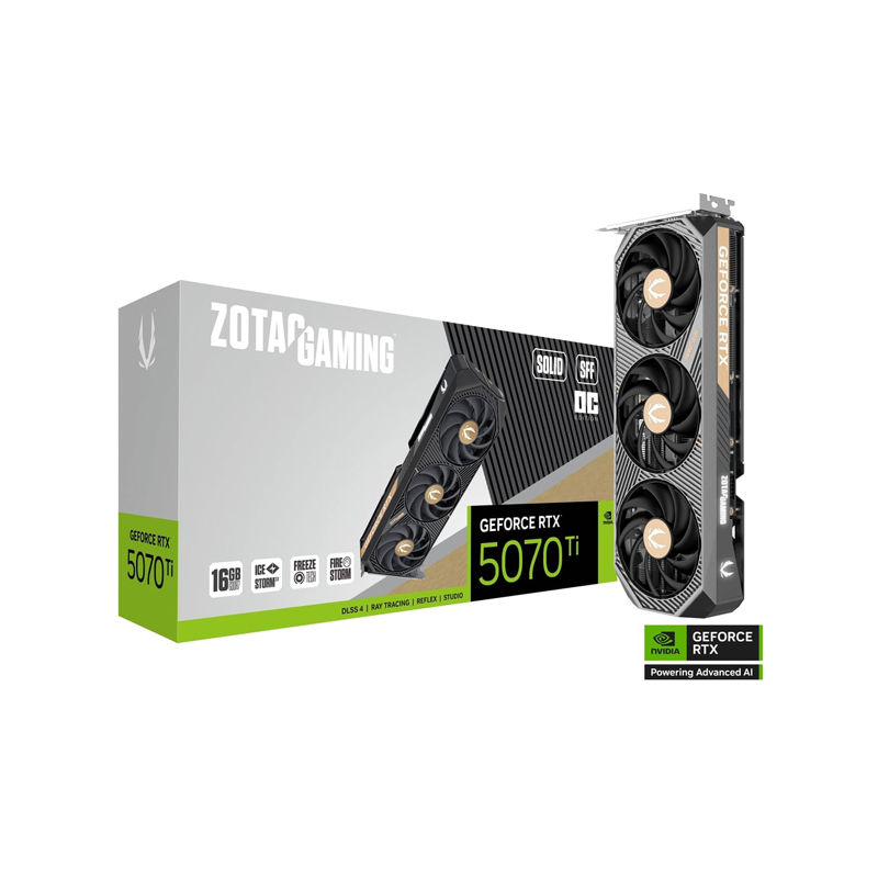 کارت گرافیک مبتنی بر NVIDIA زوتک مدل RTX 5070 Ti SOLID SFF OC 16GB