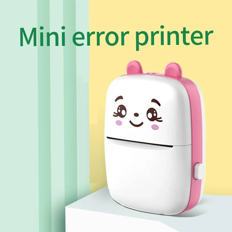 پرینتر لیبل زن ناب سل مدل پرتابل  کد PIN01 به همراه سه عدد رول کاغذی