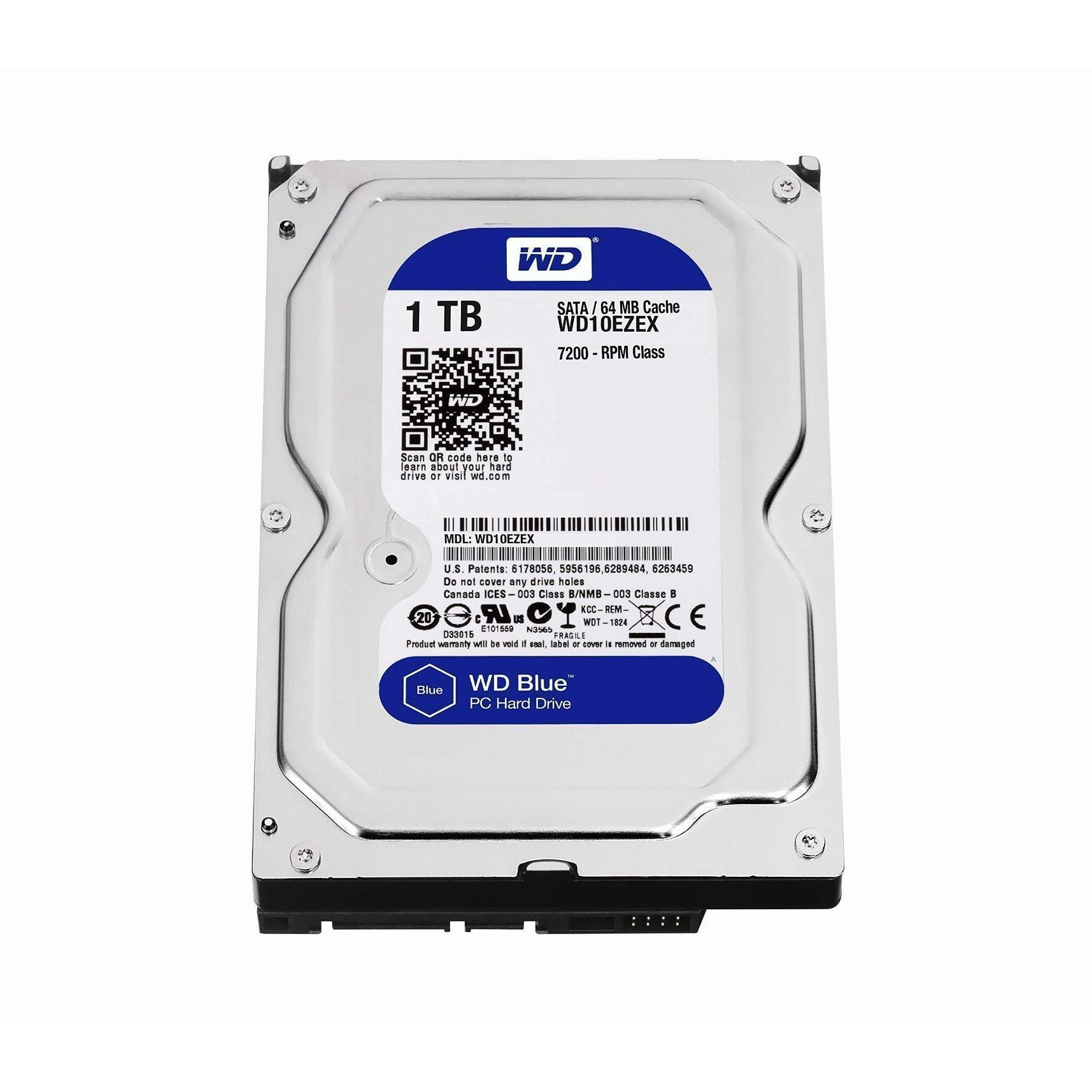 هارددیسک اینترنال وسترن دیجیتال مدل Blue WD10EZEX ظرفیت 1 ترابایت