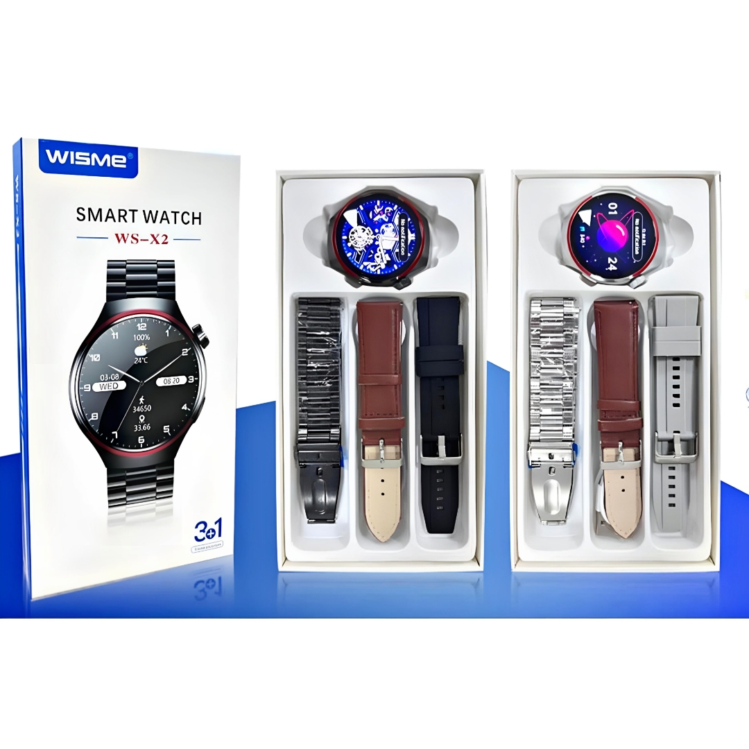 ساعت هوشمند 45 میلی متری ویسمی مدل WS_X2 با بند سلیکون