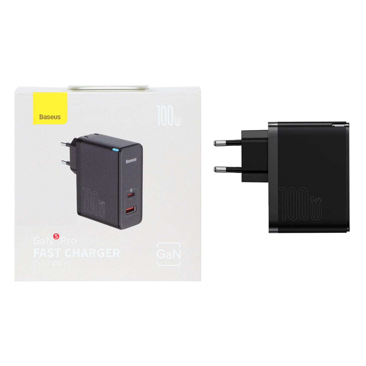 شارژر دیواری 100 وات باسئوس مدل GaN5 PRO 100W Fast Charger