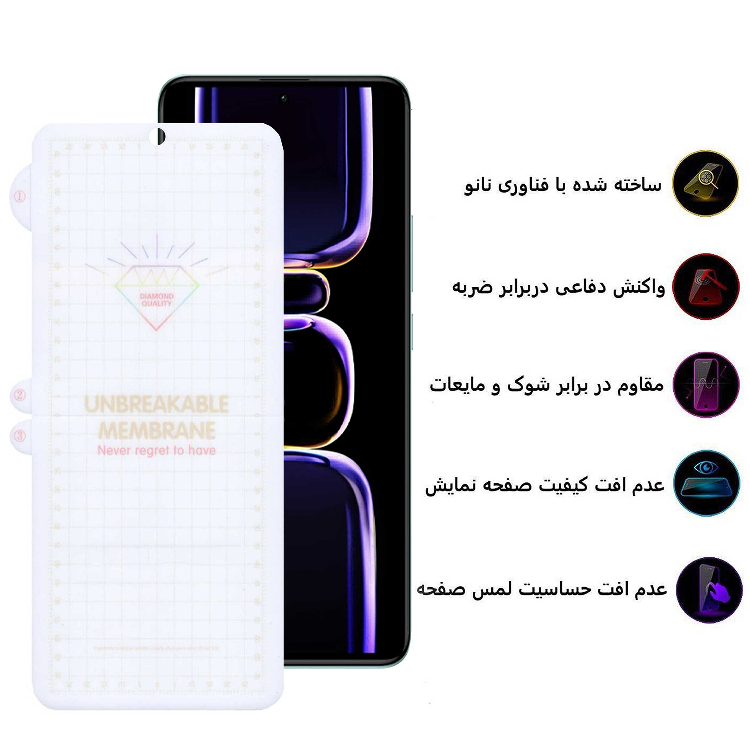 محافظ صفحه نمایش بوف مدل Hydrogel-G مناسب برای گوشی موبایل شیائومی Redmi K60 / K60 Pro / K60E