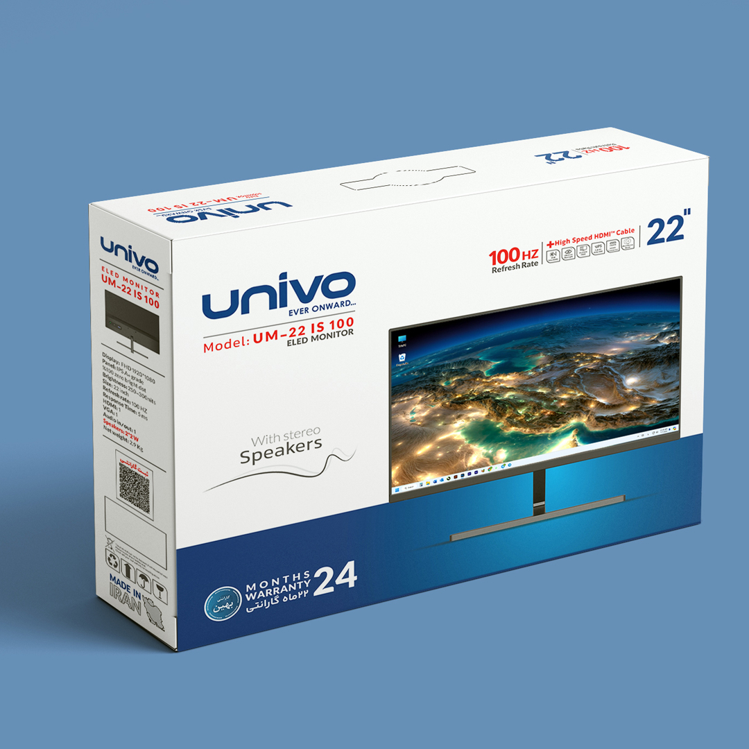 مانیتور یونیوو مدل UM-22 IS 100 سایز 22 اینچ