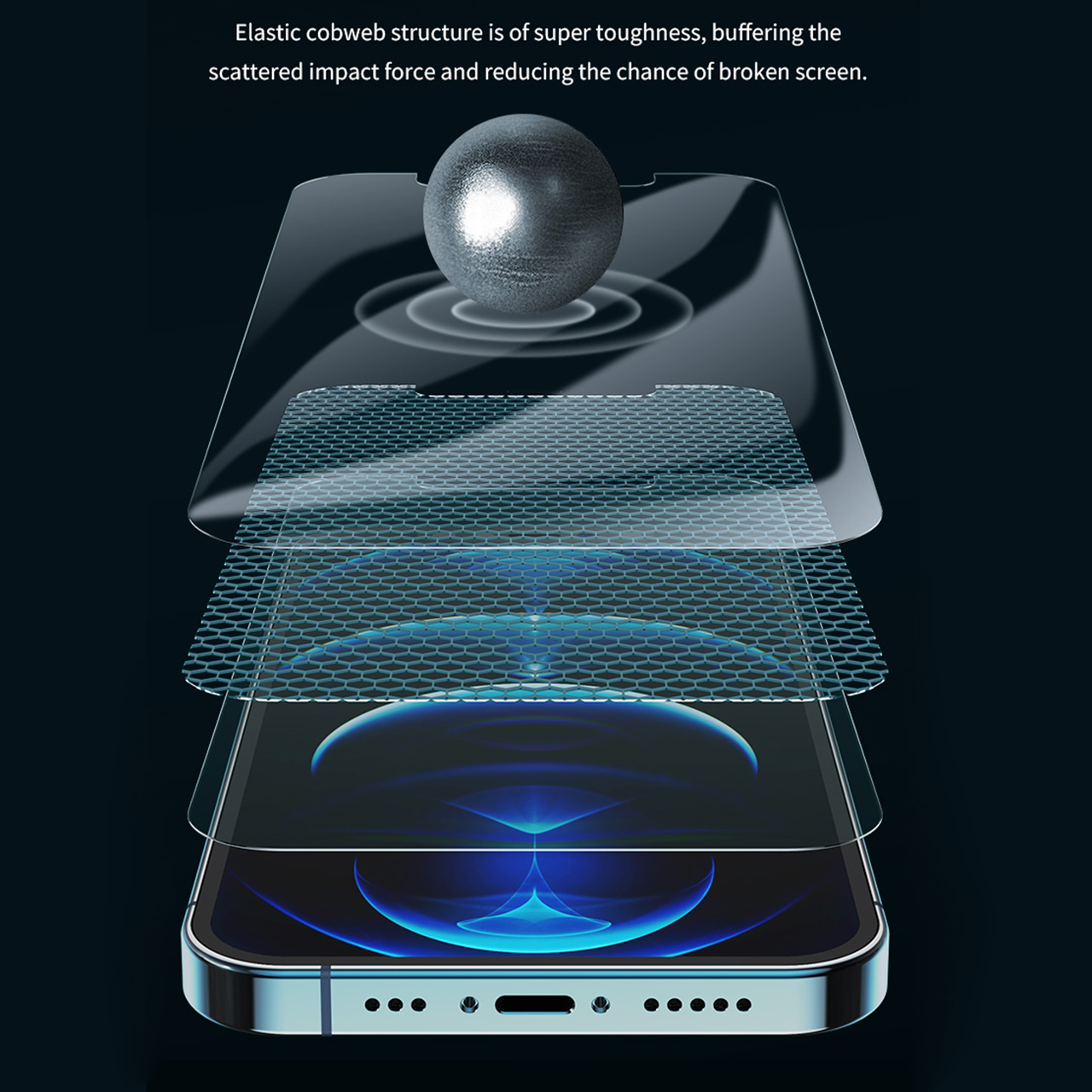 محافظ صفحه نمایش آنتی بلو راک اسپیس کد BLU مناسب برای گوشی موبایل آنر Magic V2