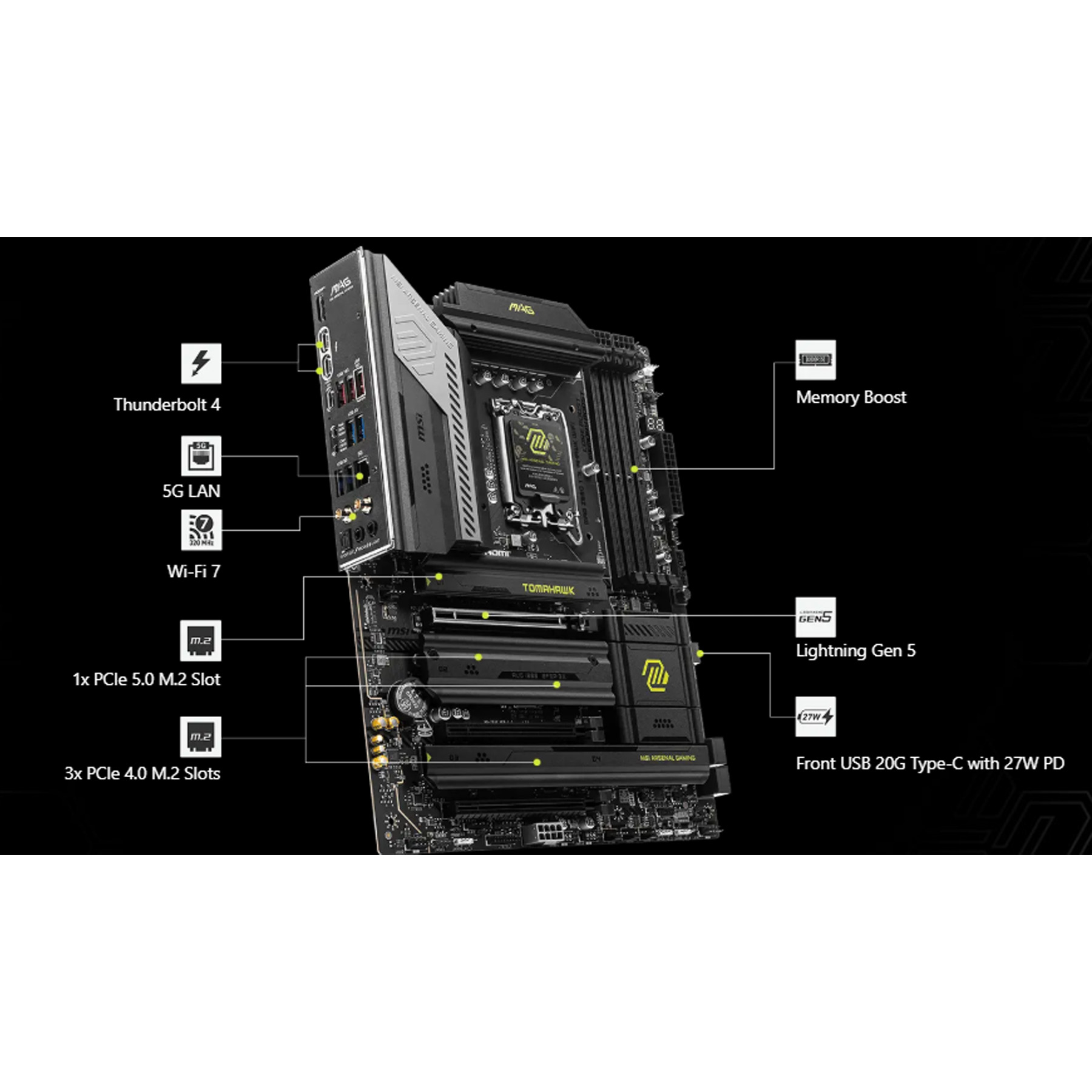مادربرد ام اس آی مدل MAG Z890 TOMAHAWK WIFI