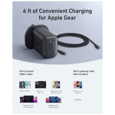 شارژر دیواری 100 وات انکر مدل B2679 به همراه کابل USB-C به طول 1.8 متر