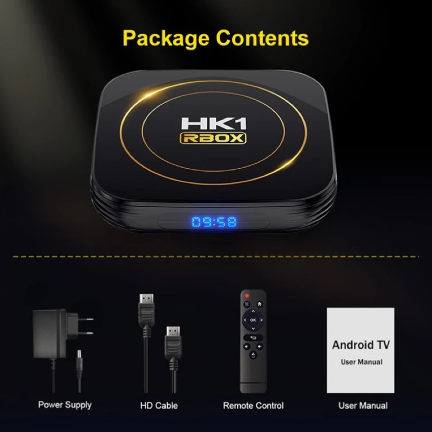 اندروید باکس مدل HK1 RBOX 64/4GB به همراه کیبورد بی سیم