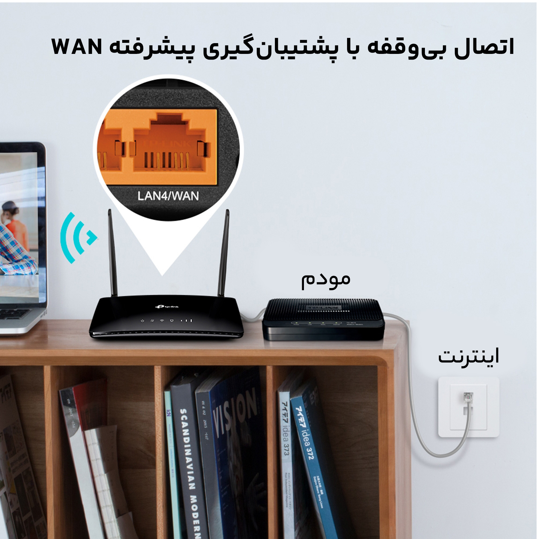 مودم 3G/4G تی پی-لینک  مدل Archer MR200/AC750_Ver- 6