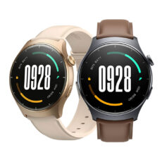 ساعت هوشمند میبرو مدل Watch Lite 3 مناسب برای ورزش، روزمره، رسمی، دارای قابلیت‌های صفحه نمایش رنگی و لمسی، قابلیت مکالمه از طریق بلوتوث، بند چرم، فرم صفحه دایره