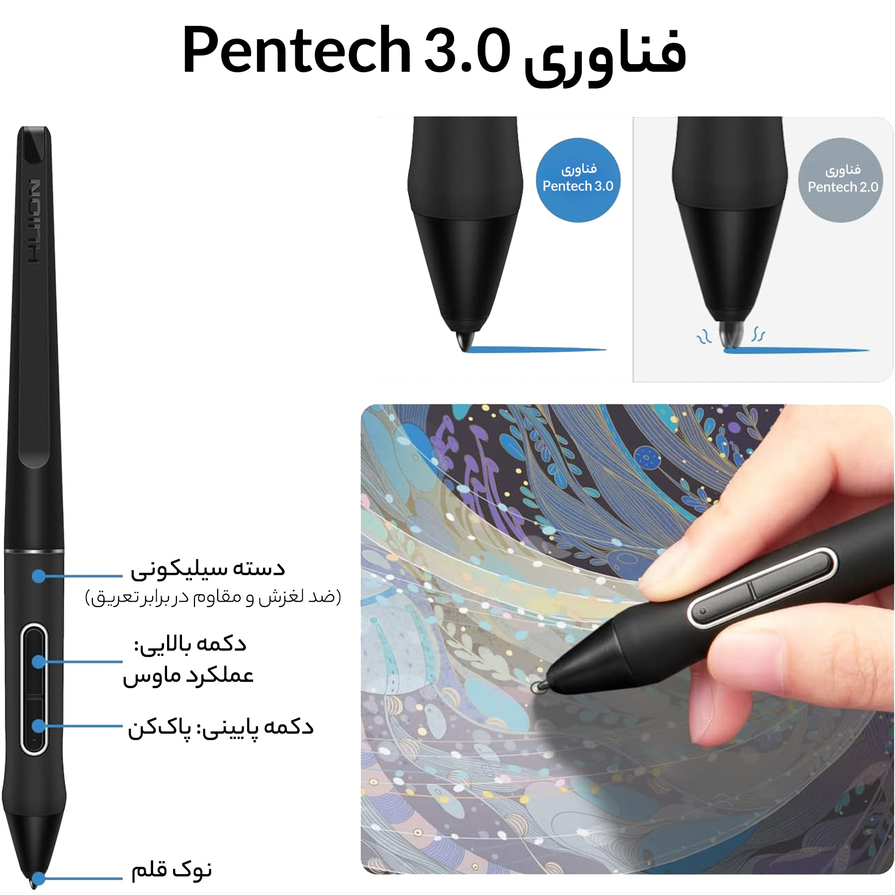 تبلت گرافیکی هوئیون مدل Kamvas Pro 16 (2.5K)