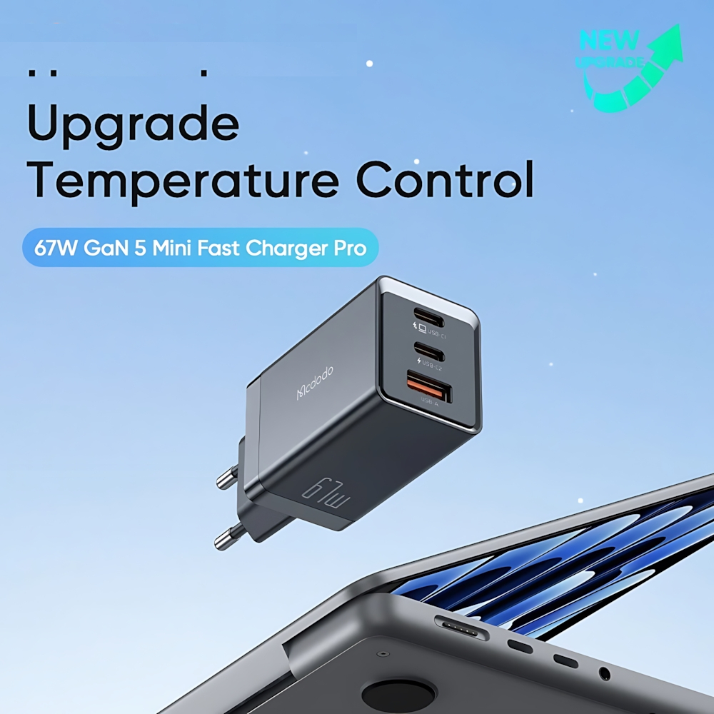 شارژر دیواری 67 وات مک دودو مدل CH-1541 GaN5