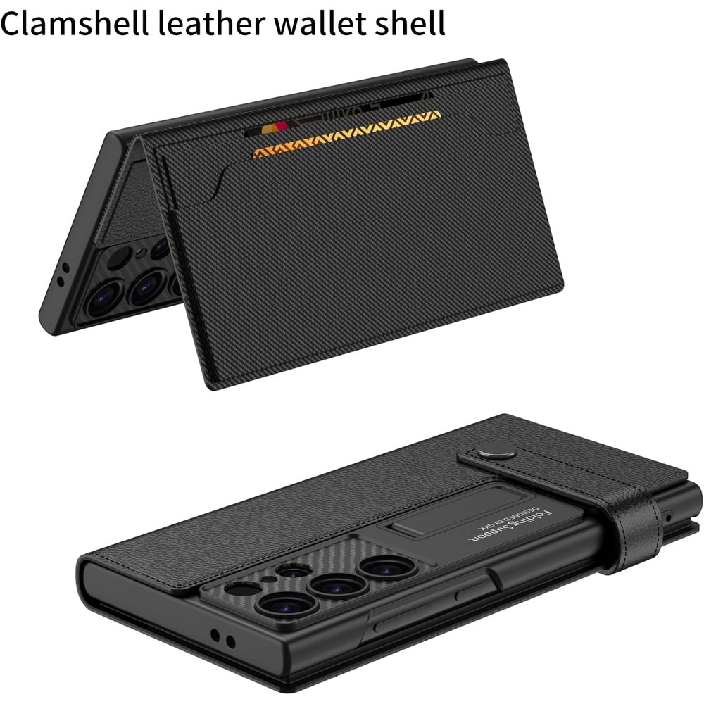 کاور مدل LeatherFold مناسب برای گوشی موبایل سامسونگ Galaxy S24 Ultra