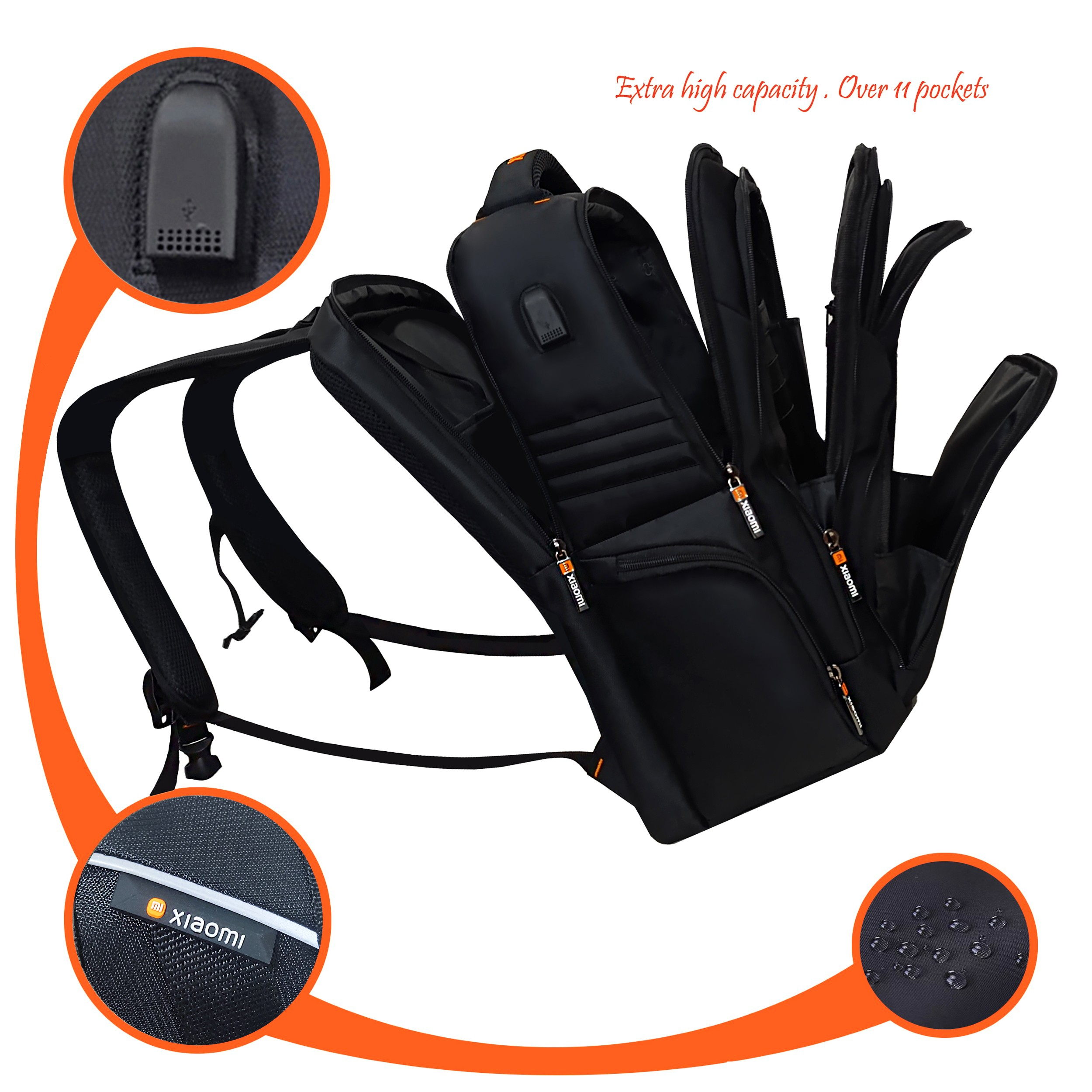 کوله پشتی لپ تاپ شیائومی مدل PK.C V2 مناسب برای لپ تاپ تا 17 اینچی