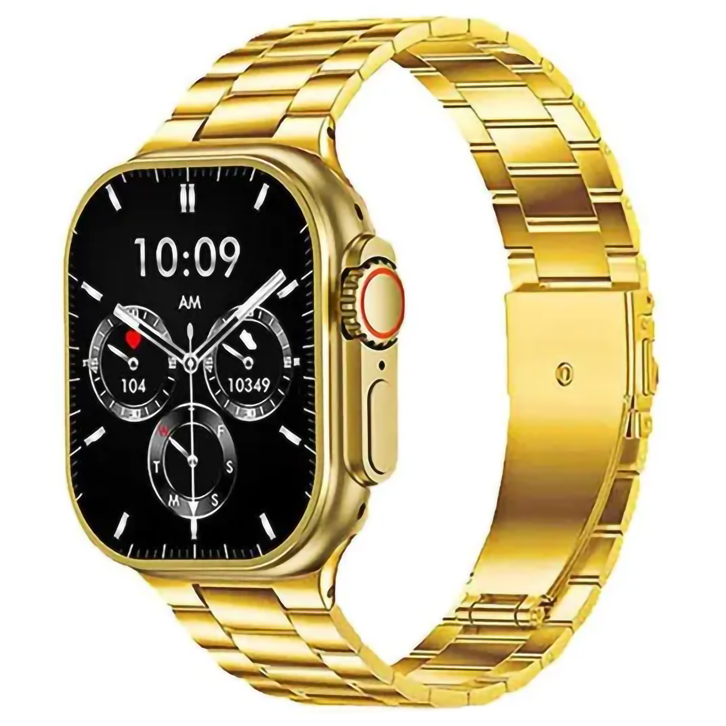 ساعت هوشمند مدل H20 ULTRA 49mm دارای صفحه نمایش رنگی و لمسی، کنترل موسیقی (Music Player)، کنترل سطح اکسیژن خون، قابلیت مکالمه از طریق بلوتوث بند استیل به همراه هندزفری
