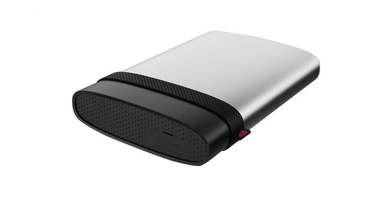 هارد اکسترنال سیلیکون پاور مدل Armor A85 ظرفیت دو ترابایت دارای رابط USB Type-A 3.2
