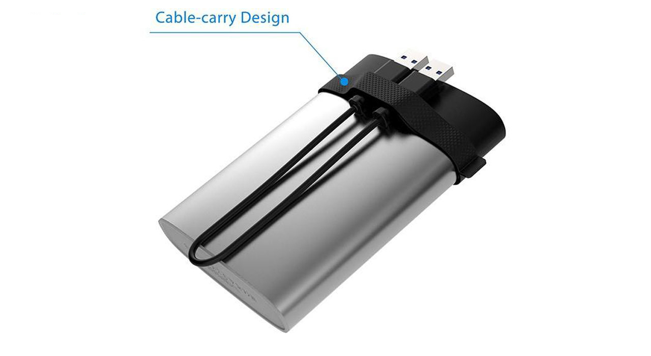 هارد اکسترنال سیلیکون پاور مدل Armor A85 ظرفیت دو ترابایت دارای رابط USB Type-A 3.2