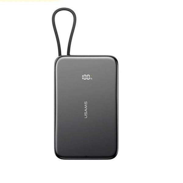 پاوربانک یوسمز مدل US-CD227-20W ظرفیت 5000 میلی آمپر ساعت به همراه کابل متصل USB-C