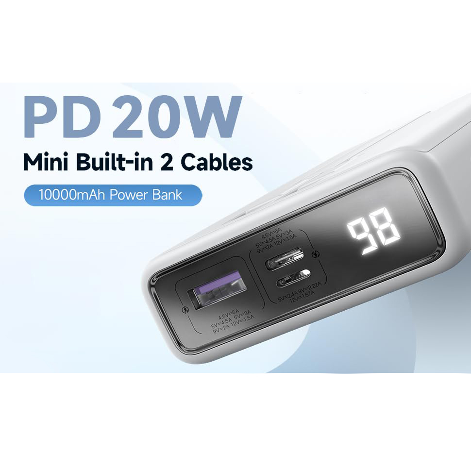 پاوربانک روموس مدل PAC-10 ظرفیت 10000 میلی آمپر ساعت