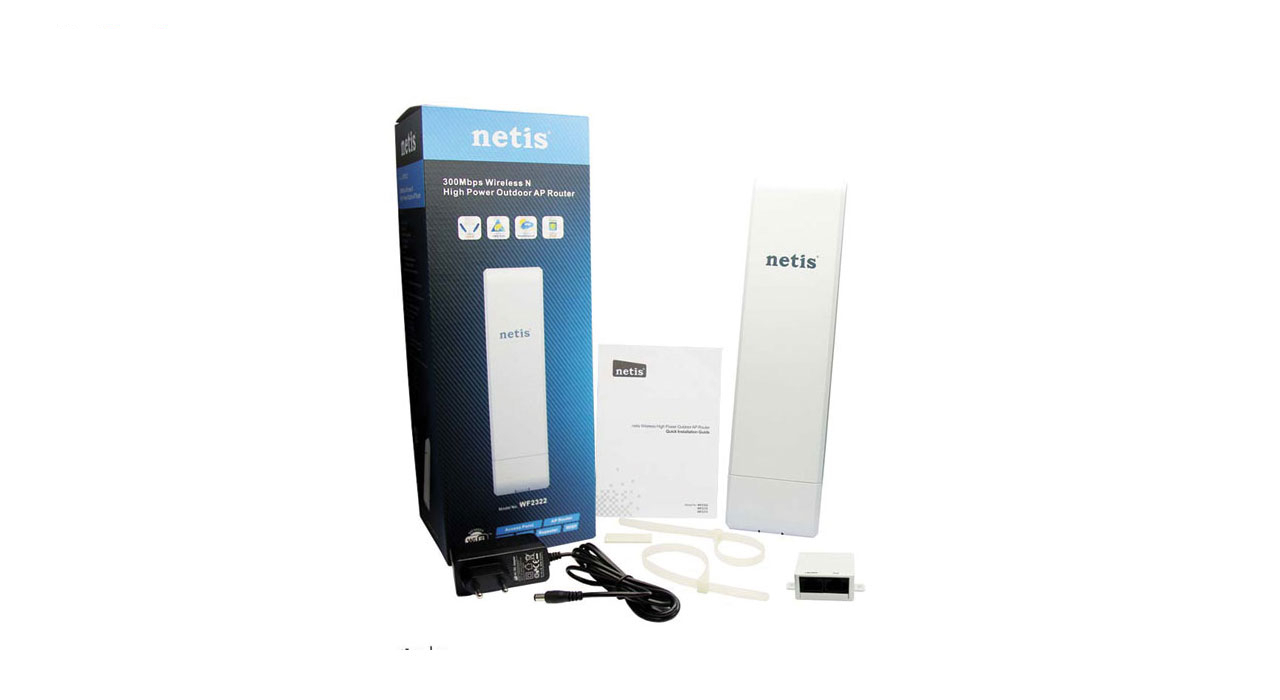 روتر اکسس پوینت 300Mbps بی سیم نتیس مدل WF2322