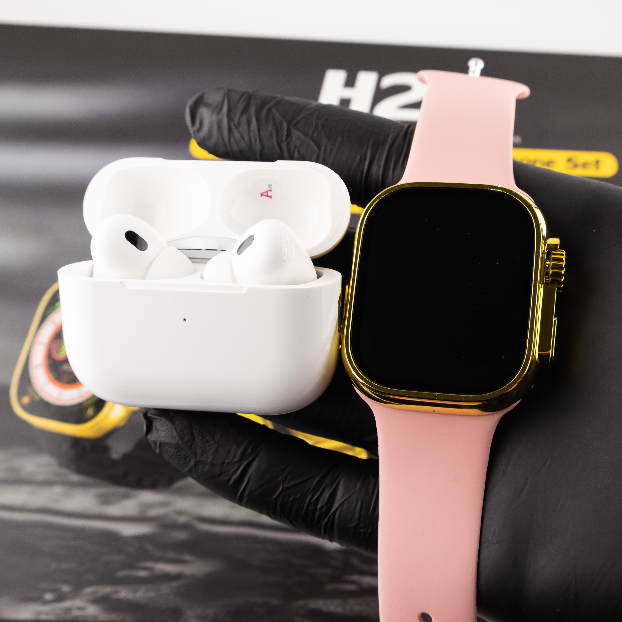 ساعت هوشمند مدل H20 ULTRA 49mm دارای صفحه نمایش رنگی و لمسی، کنترل موسیقی (Music Player)، کنترل سطح اکسیژن خون، قابلیت مکالمه از طریق بلوتوث بند استیل به همراه هندزفری