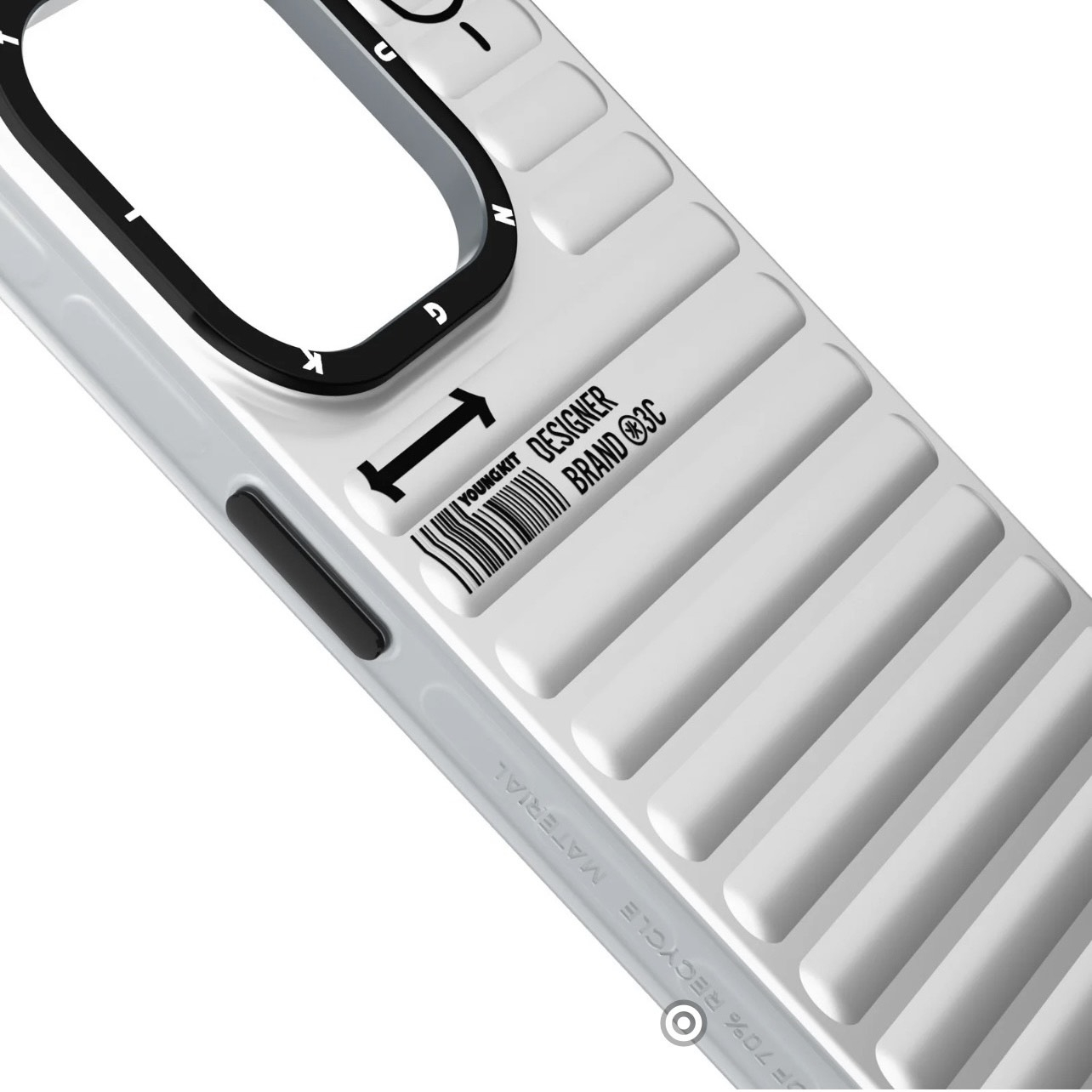 کاور یانگ کیت مدل پافر رنگ تیتانیوم مناسب برای گوشی موبایل اپل iphone 15promax