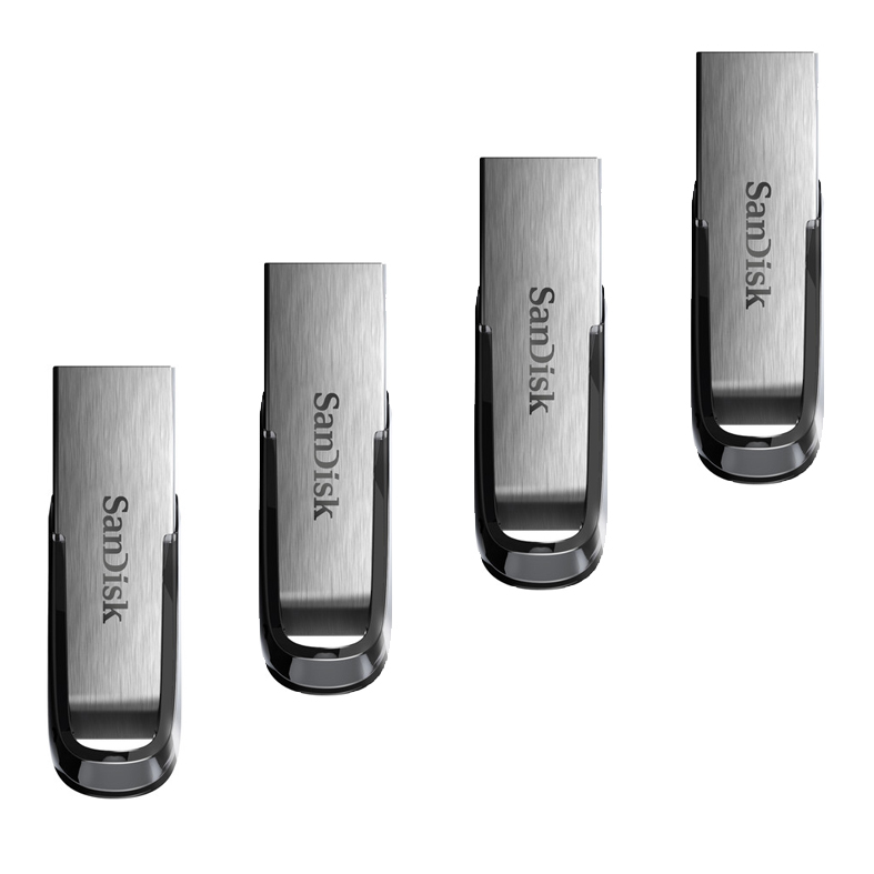 فلش مموری سن دیسک مدل Ultra Flair CZ73 ظرفیت 32 گیگابایت بسته 4 عددی