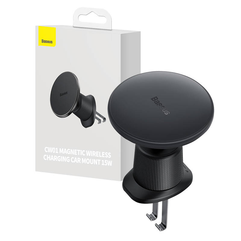 پایه نگهدارنده و شارژر بی سیم گوشی موبایل بیسوس مدل CW01 Magnetic Wireless