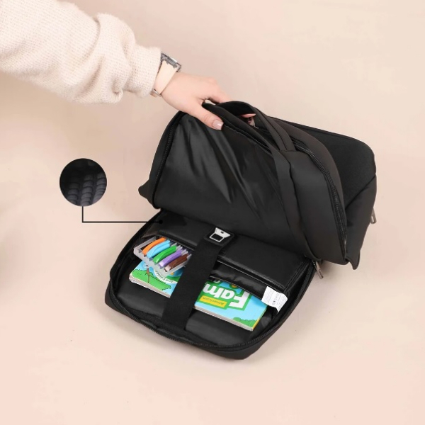 کوله لپ تاپ پریزدنت مدل دژان مناسب برای لپ تاپ تا 15.6 اینچ