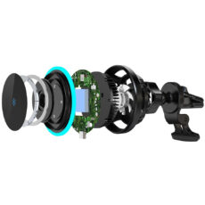 پایه نگهدارنده و شارژر بی سیم گوشی موبایل پاورولوجی مدل P15WMCPR