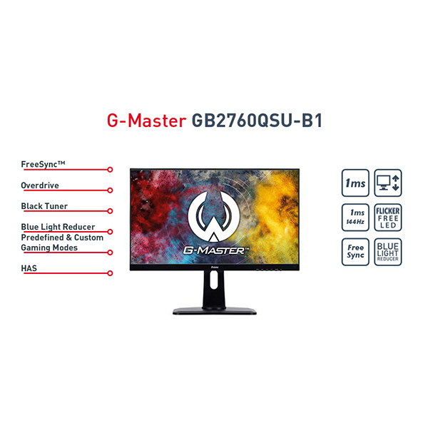 مانیتور گیمینگ 27 اینچ مدل GB2760QSU-B1