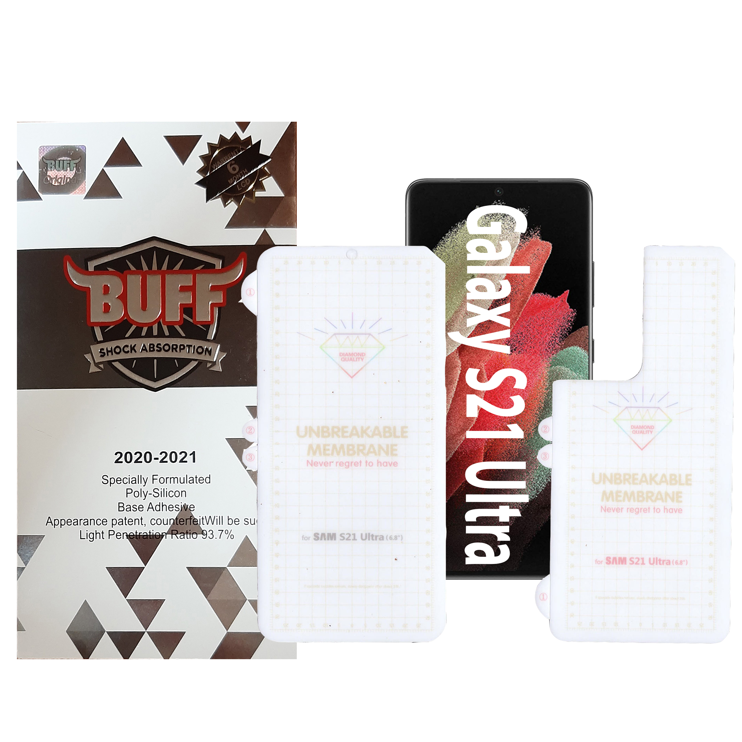 محافظ صفحه نمایش و پشت گوشی بوف مدل Hg01 مناسب برای گوشی موبایل سامسونگ Galaxy S21 Ultra