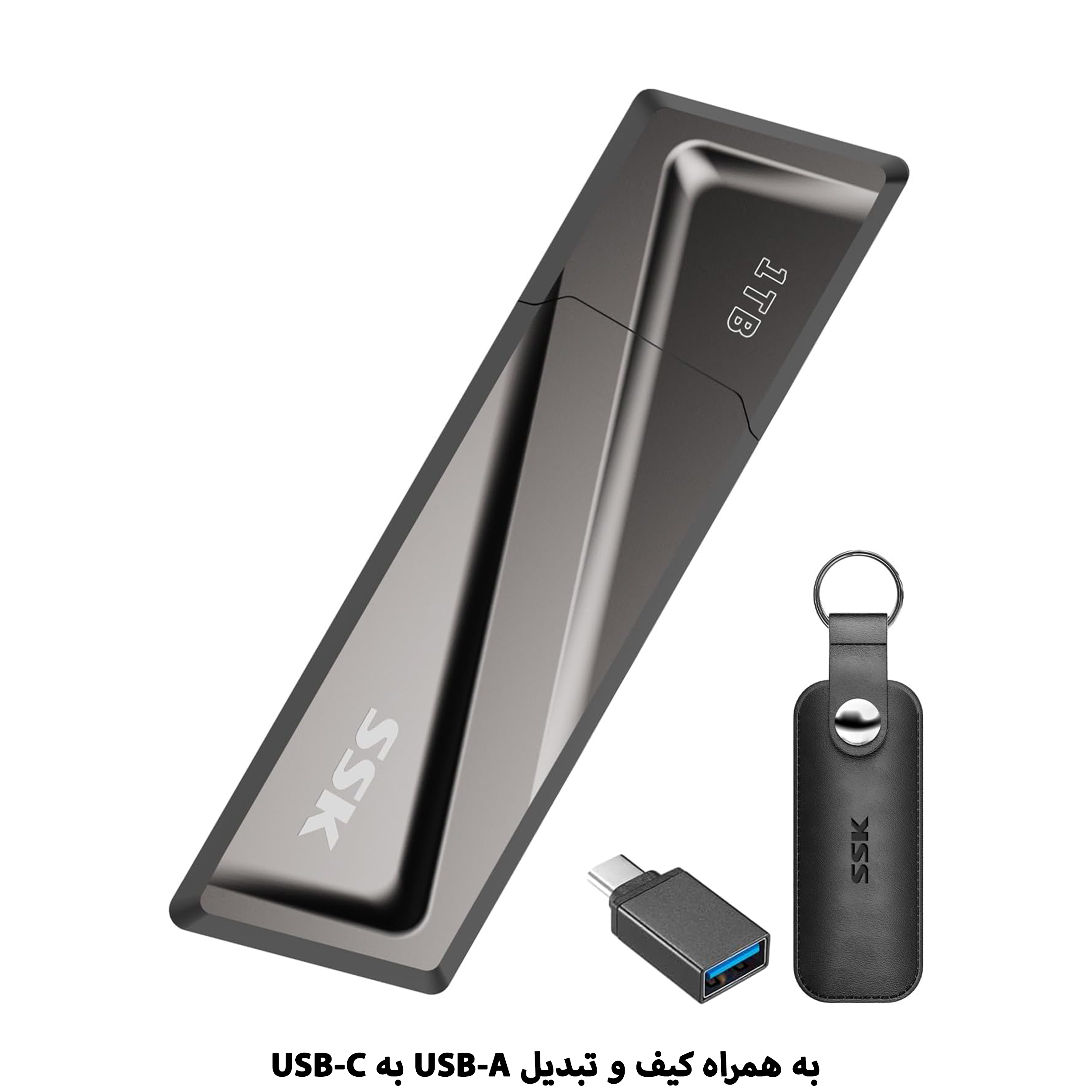 فلش مموری اس اس کا مدل SD300 USB3.2 GEN2 SSD DRIVE ظرفیت 1 ترابایت