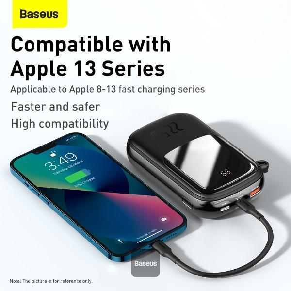 پاوربانک باسئوس مدل QPOW PRO + DIGITAL DISPLAY ظرفیت 20000 میلی آمپر ساعت