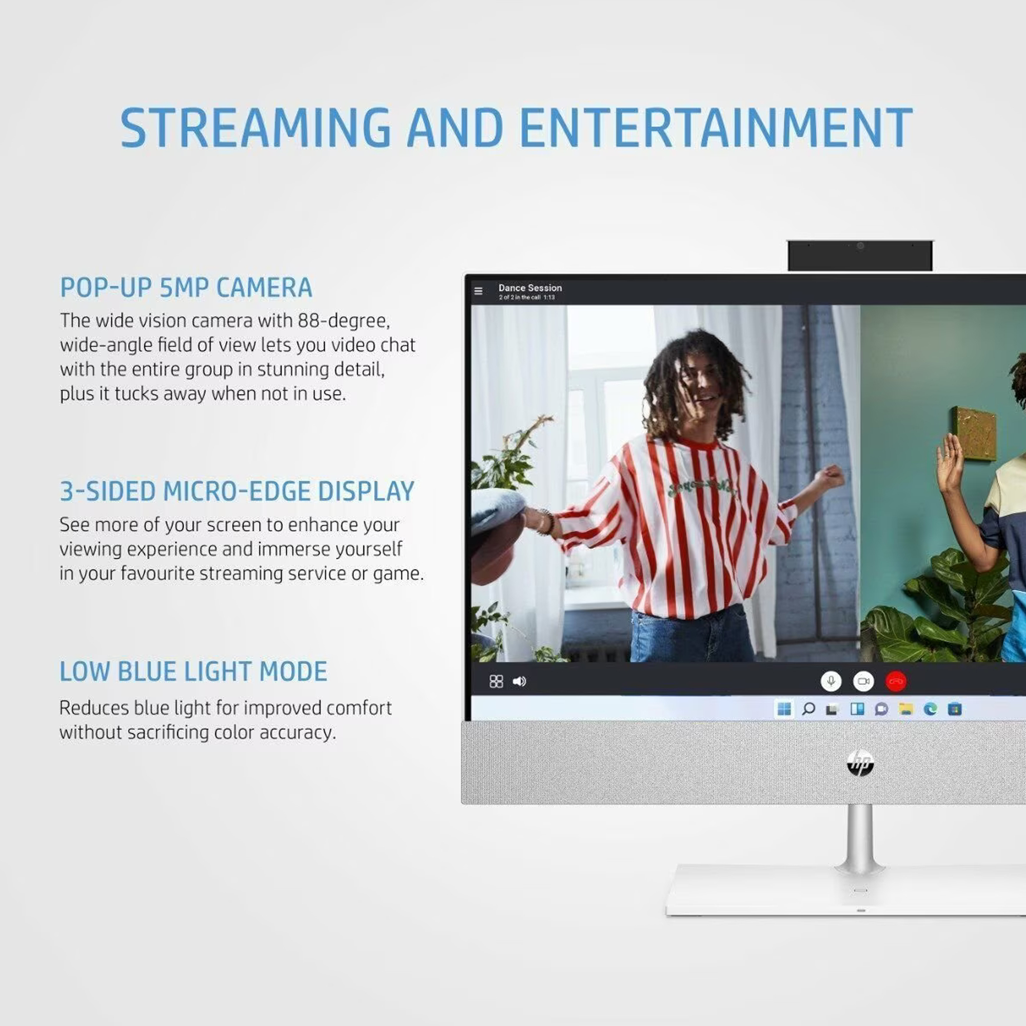 کامپیوتر همه کاره 23.8 اینچ اچ پی مدل Pavilion 24 CA2187nh-i5 13400T 16GB 1SSD RTX3050