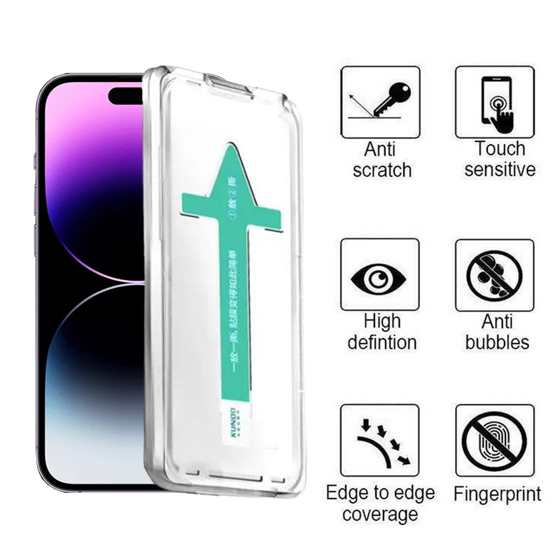 محافظ صفحه نمایش اپیکوی مدل Xundd Axe Easy install مناسب برای گوشی موبایل اپل iPhone 14 Pro Max