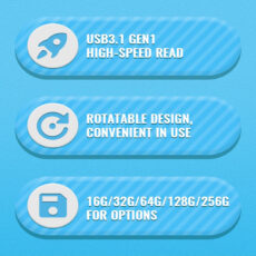 فلش مموری اوسکو مدل CU-002 ظرفیت 256 گیگابایت