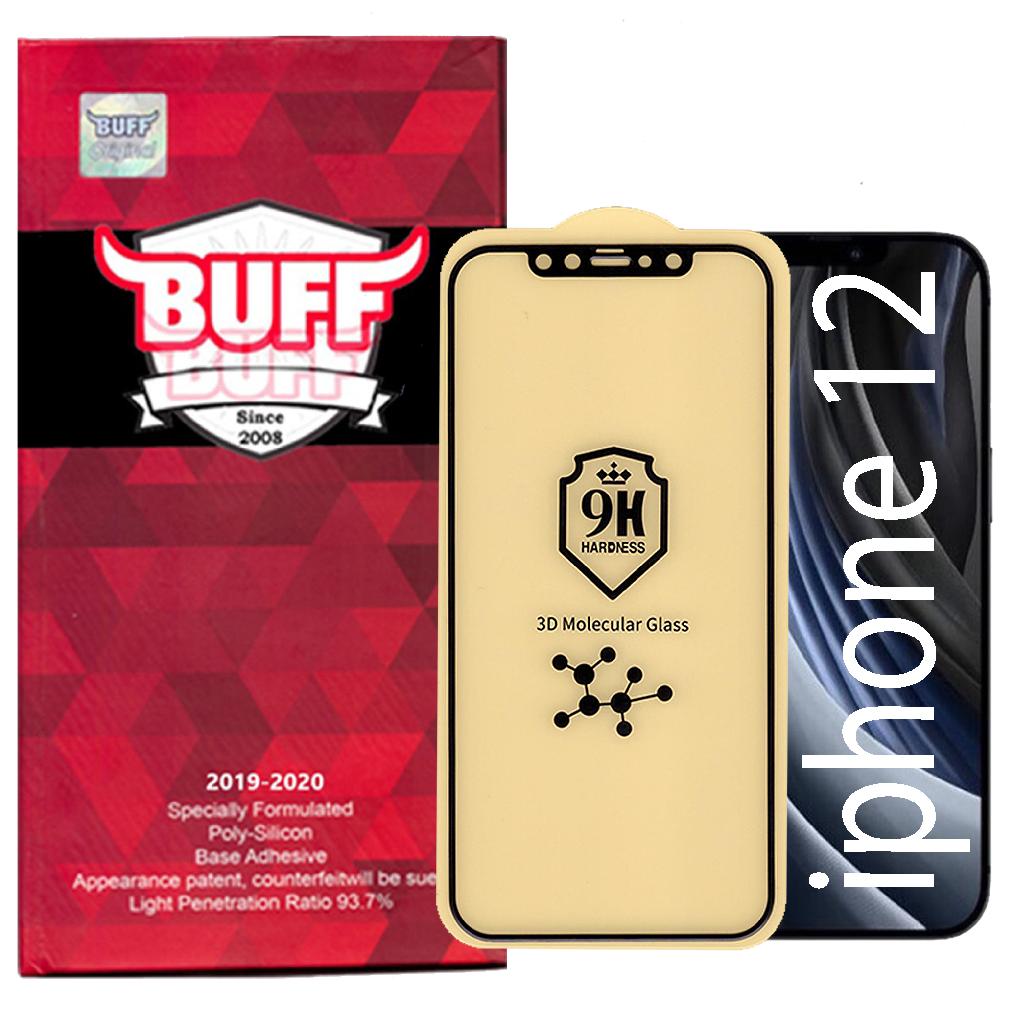 محافظ صفحه نمایش 5D بوف مدل Cry مناسب برای گوشی موبایل اپل Iphone 12