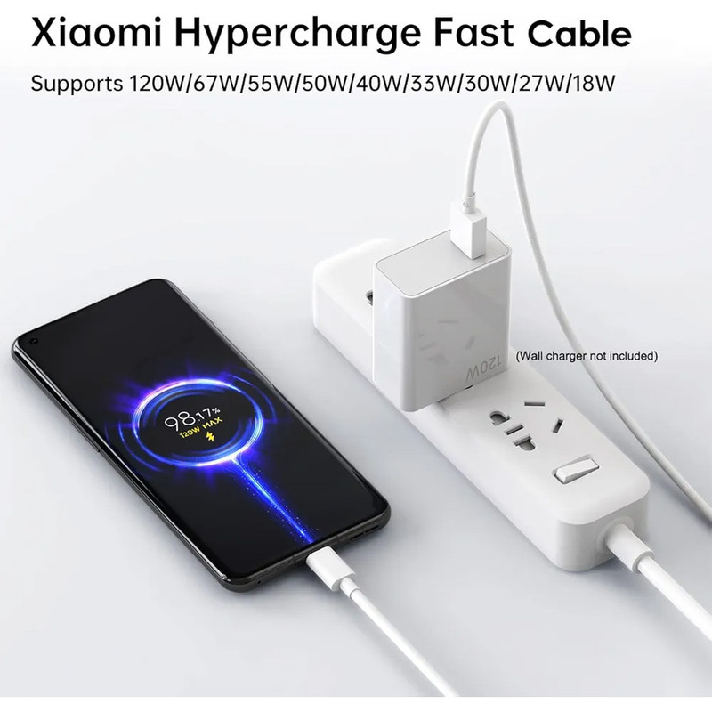 شارژ دیواری 120وات ایمالا مدل MDY-14-EN به همراه کابل تبدیل USB به USB-C