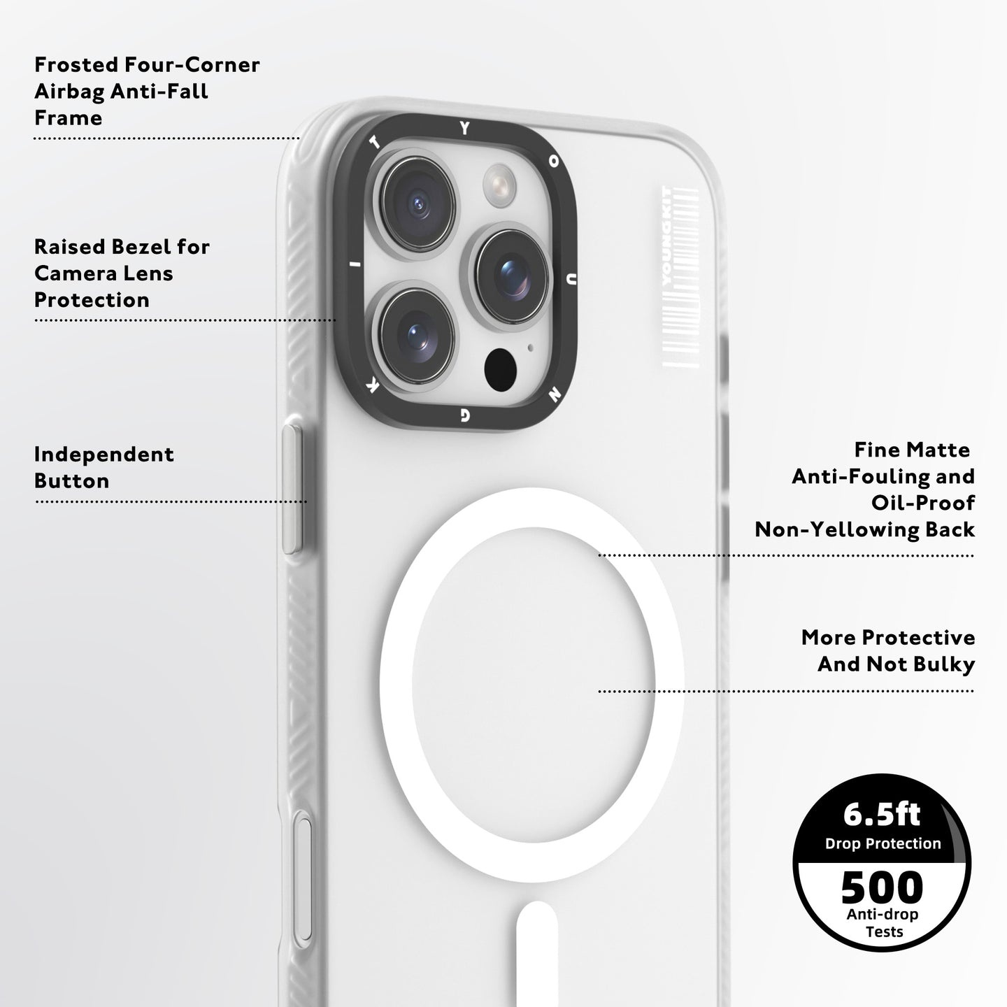 کاور یانگ کیت مدل Hidden Sand مناسب برای گوشی موبایل اپل iphone 16 pro