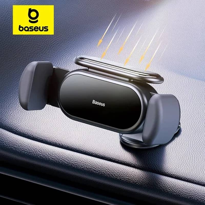 پایه نگهدارنده گوشی موبایل بیسوس مدل SOLAR ELECTRIC CAR MOUNT -SUGP010001