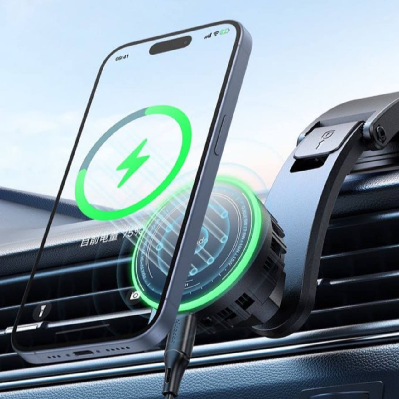 پایه نگهدارنده و شارژر بی سیم گوشی موبایل مک دودو مدل CH-5110