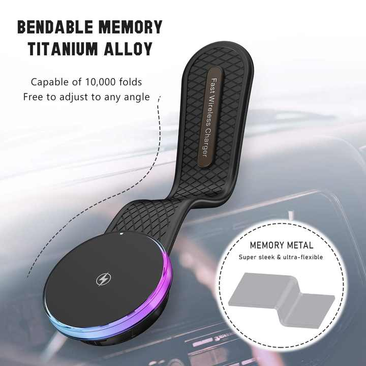 پایه نگهدارنده و شارژر بی سیم گوشی موبایل مدل 15W Magnetic wireless charger and phone stand